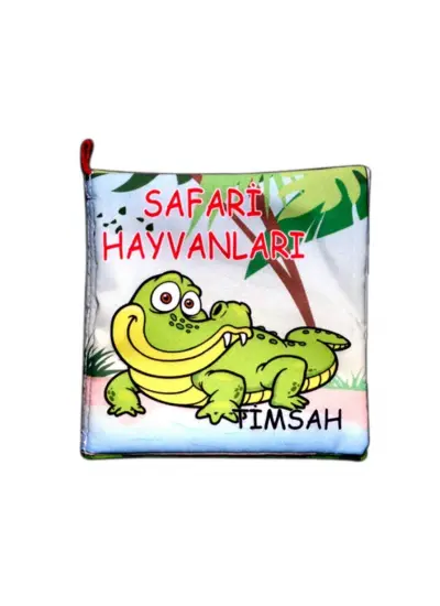 Safari Hayvanları Kumaş Sessiz Kitap