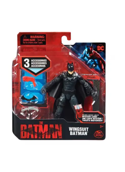 036674 Aksesuarlı Batman Aksiyon Figür 10 cm -Spinmaster