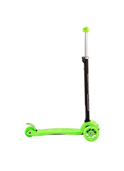 Shinaro Maxi Led Işıklı 3 Tekerlekli Yükseklik Ayarlı Yeşil Scooter