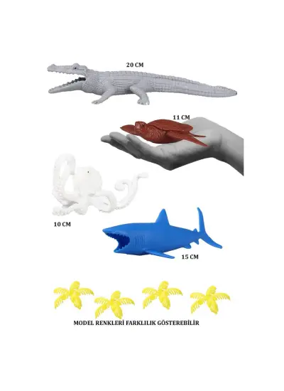 720 Toy Play 6 Parça Deniz Canlıları Figür Seti 10-20 cm