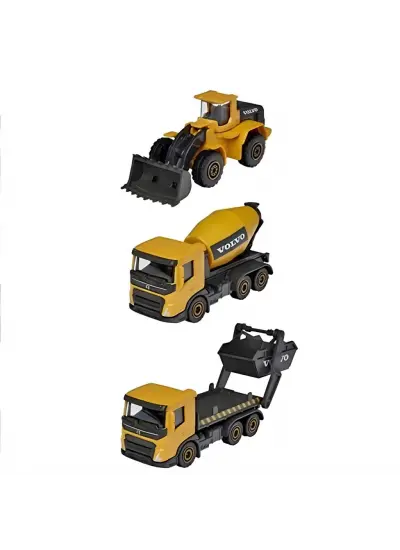 NessiWorld Majorette Volvo İnşaat 3'lü paket