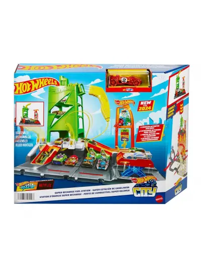 HTN79 Hot Wheels Elektrikli Araç Şarj İstasyonu Oyun Seti