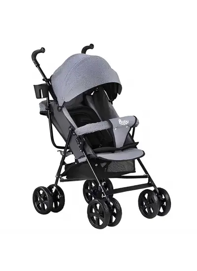 Babyhope SA-7 Baston Puset Bebek Arabası - Kırçıllı Gri