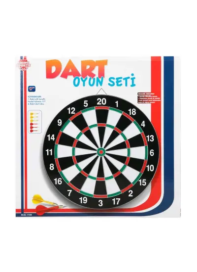 Kutulu Çivili 41,5 Cm Dart Oyun Seti