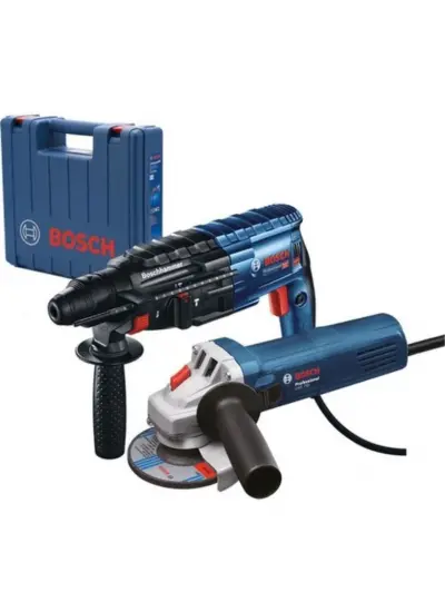 Bosch GBH 240 Kırıcı Delici+GWS 750-125 Taşlama Set