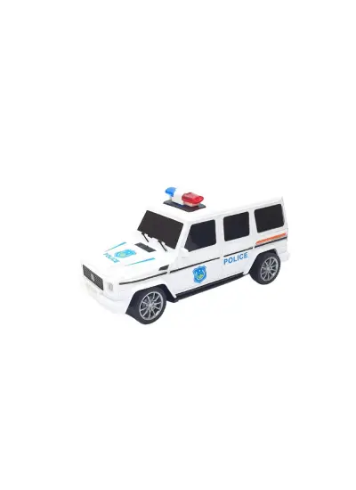 Uzaktan Kumandalı Mercedes Polis Jeep 1:20 Ölçek 18 Cm Beyaz - 13578-887