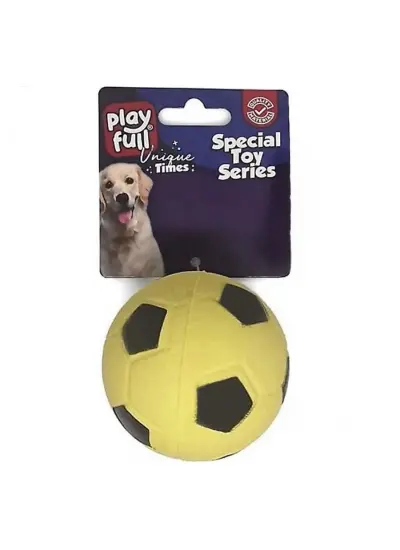 Zıplayan Top Köpek Oyuncağı 6,3 Cm Sarı