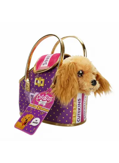 Nessiworld Cutekins Taşıma Çantalı Peluş Köpek