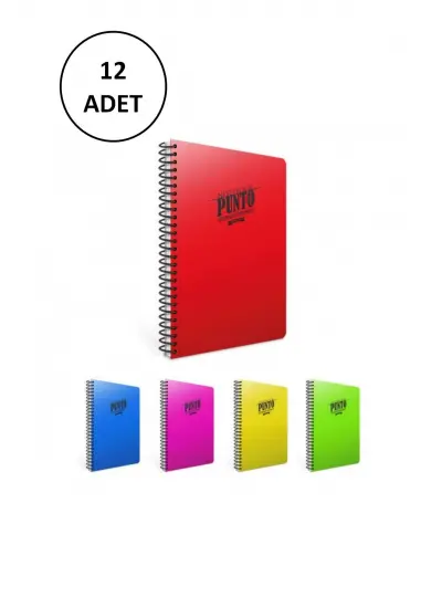 Gıpta Defter Punto Sp. Pp Kpk. A4 60 Yaprak Çizgili 6532 - 12 Adet