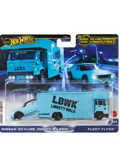 Nessiworld Hot Wheels Team Transport Nissan Skyline 2000 GT-R Fleet Flye HRV45