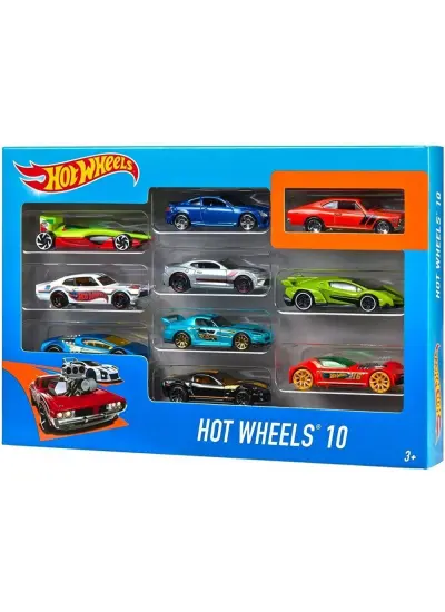 Hot Wheels Araba Seti 10'lu Paket - 54886