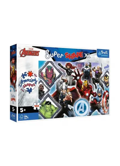 PUZZLE-50018 The Avengers 104 Parça Çocuk Puzzle