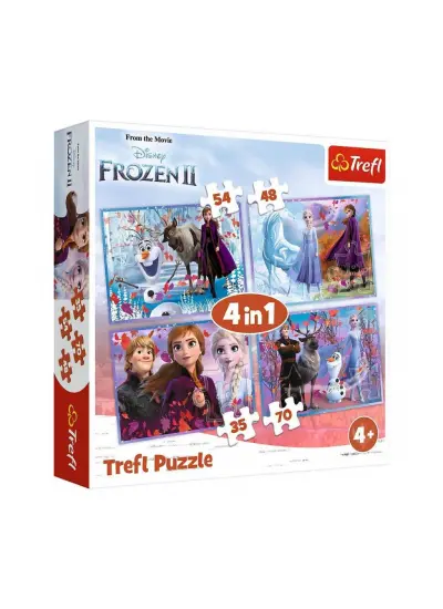 PUZZLE-34323 Frozen 2 4IN1 Puzzle