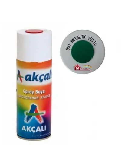 Akçalı Sprey Boya 400 ml 351 Metalik Yeşil