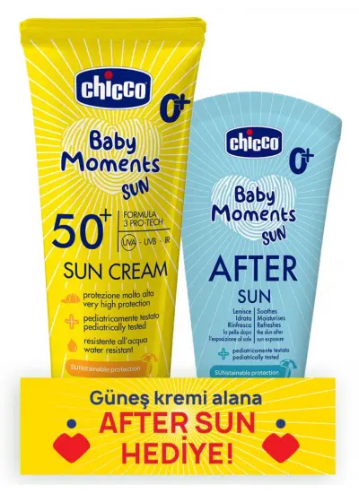 Chicco Baby Moments Sun Güneş Kremi Spf 50+ 75 ml + After Sun Hediye