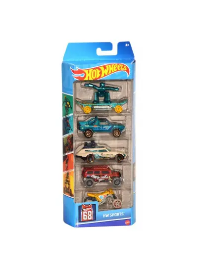 1806 Hot Wheels 5'li Araba Seti +3 yaş 1 - 31 Aralık