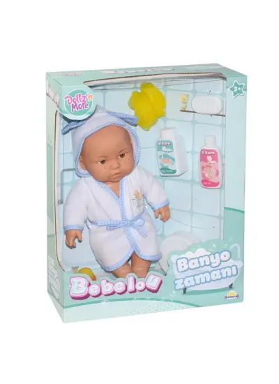 030031 Sunman, Bebelou Banyo Zamanı Bebek Seti, 35 cm / +3 yaş