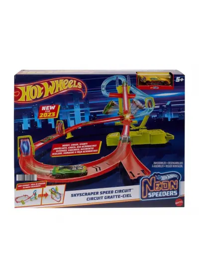 HPC07 Hot Wheels Neon Yarışlar Çoklu Yarış Heyecanı Pist Seti