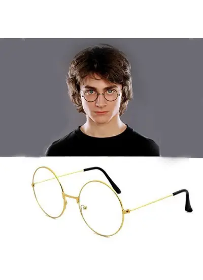 Harry Potter Metal Çerçeveli Gözlüğü - Haryy Potter Gryffindor Gözlüğü