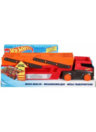 GHR48 Hot Wheels Mega Tır (Kırmızı-Turuncu)