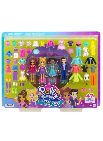 HKW10 Polly Pocket ve Arkadaşları Kombin Eğlencesi Oyun Seti