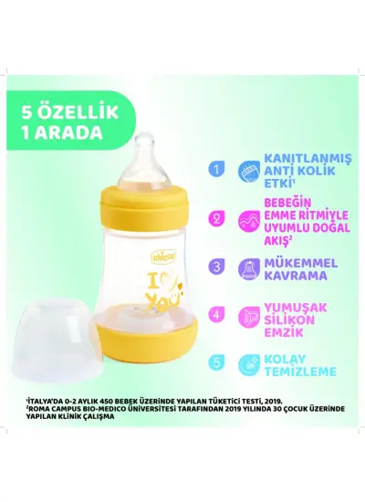 Nessiworld Chicco Perfect 5 Antikolik Biberon PP 150 ml Girl