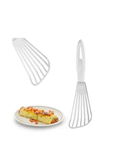 Omlet Krep Spatulası Balerin Saplı Metal Krep Omlet Çevirici