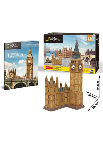 National Geographic 94 Parça 3D Puzzle Big Ben Saat Kulesi