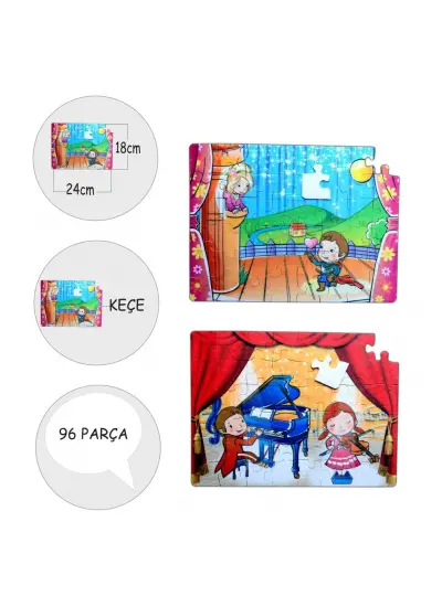 Sahne 5+ Keçe Yapboz - 5 Yaş Puzzle