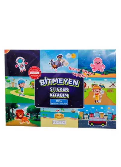 GF001 Bitmeyen Sticker Kitabım - Gepettoys