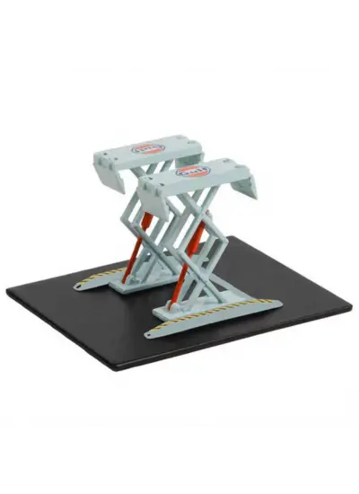 Nessiworld Greenlight 1:64 Automotive Double Scissor Lifts Series 1 - Gulf