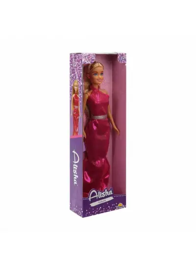 3394 SUN-RST-SIS-Minik Alisha Gece Elbiseli Bebek Set 2Asortili - Sunman