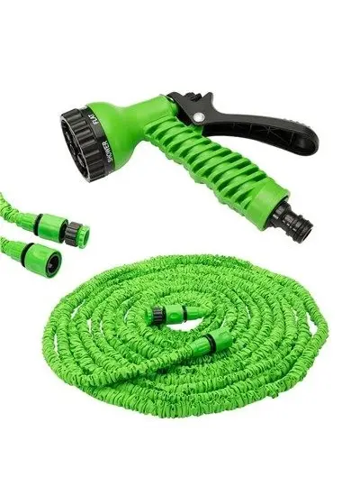 Uzayan Hortum Tabancalı 15 Metre Magic House | Bahçe Sulama İçin Expandable Hose