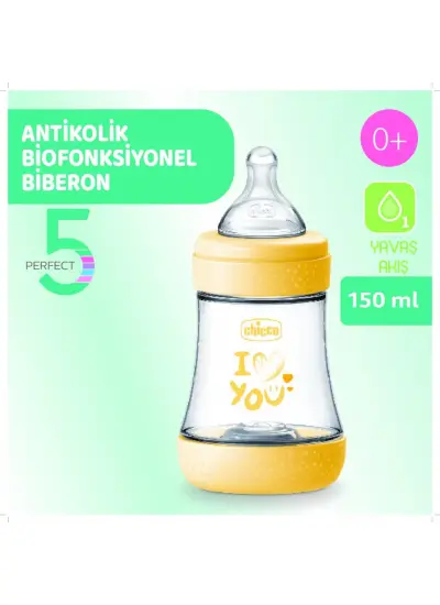 Nessiworld Chicco Perfect 5 Antikolik Biberon PP 150 ml Girl