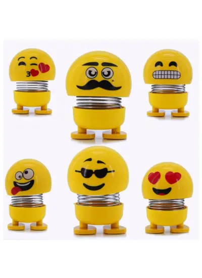 Zıp Zıp Kafalar Sevimli Kafa Sallayan Emojiler Çılgın Kafalar