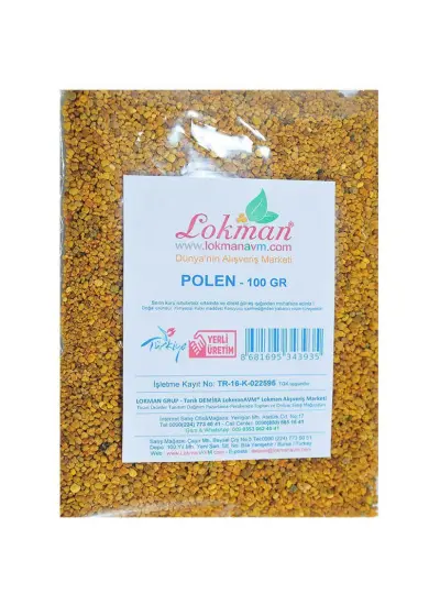 Polen Arı Poleni Doğal 100 Gr Paket