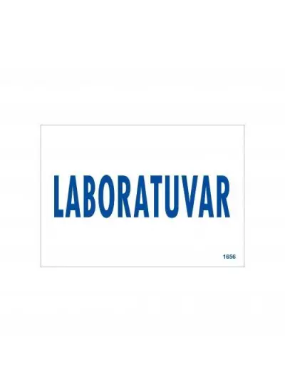 Laboratuvar Uyarı Levhası 17,5x25 KOD:1656