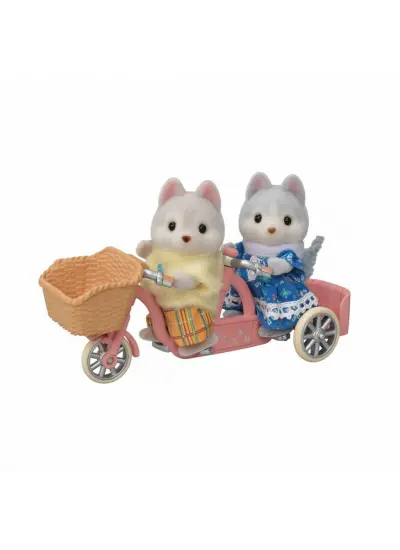 Nessi World 5637 Sylvanian Families Tandem Bisiklet ve Haskiler +3 yaş