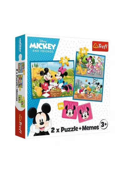 PUZZLE-93344 2IN1 Disney Puzzle -Trefl