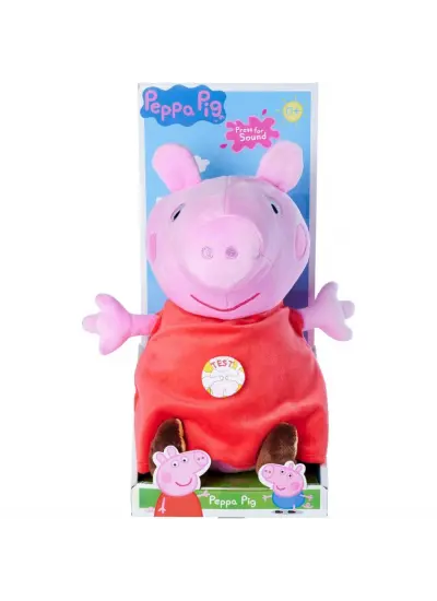 NessiWorld Peppa Pig Sesli Peluş 25 cm