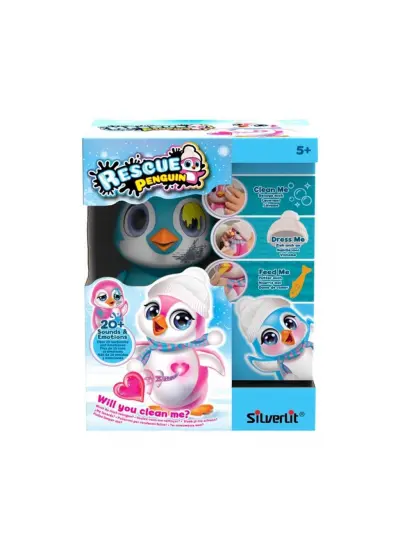 SIL 88652 Silverlit Rescue Interactive Penguen Mavi