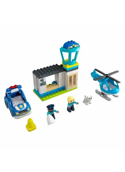 Nessiworld LEGO DUPLO Kurtarma Polis Merkezi ve Helikopter 10959