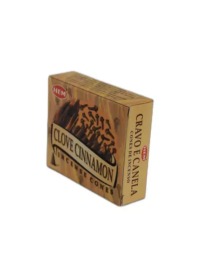 Karanfil Tarçın Kokulu 10 Konik Tütsü - Clove Cinnamon Incense Cones