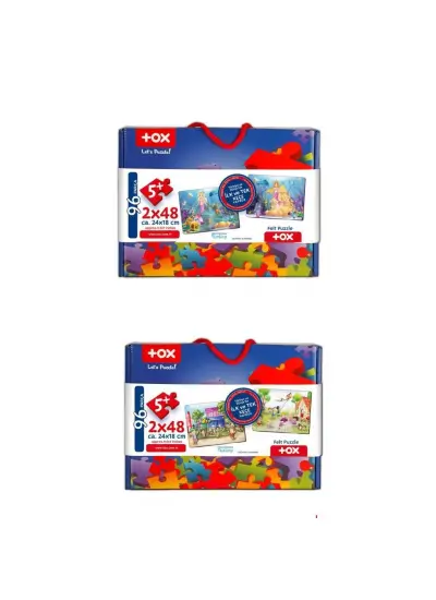 4 Set - 96 Parça  Oyun Parkı ve Deniz Kızı 5+ Keçe Yapboz - 5 Yaş Puzzle