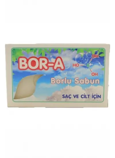 Borlu Cilt ve Gözenek Temizleyici Sabun Saç ve Cilt 100 Gr