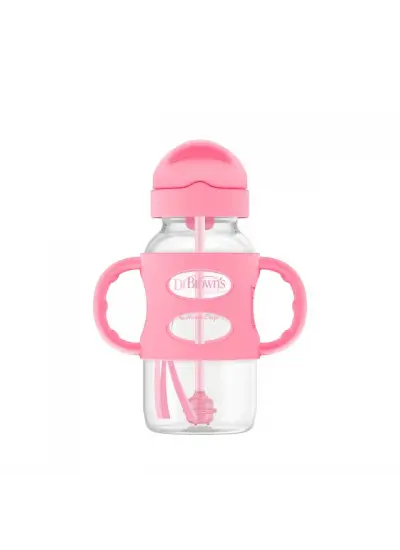 Nessiworld Dr Browns Milestones Sippy Pipetli Alıştırma Bardağı 270ml Pembe