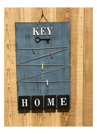 Dekoratif Home Keys Ahşap Resimlik Ve Notluk