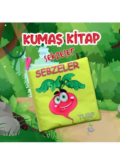 Sebzeler Sessiz Kumaş Kitap