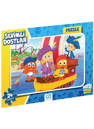 Sevimli Dostlar 24 Parça Frame Puzzle