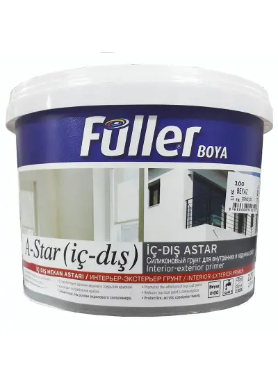 Füller A-Star İç Dış Cephe Astar 3,5 Kg Beyaz